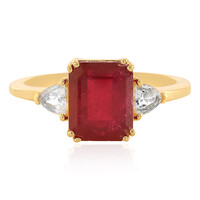 Anillo en plata con Rubí de Madagascar