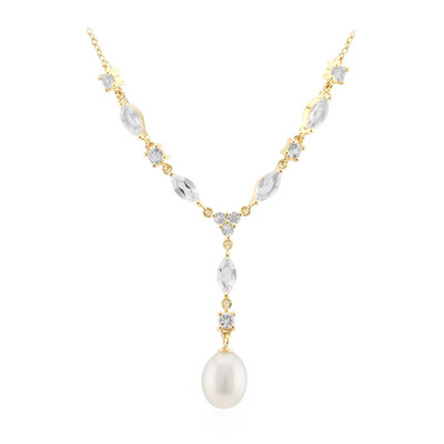Collar en plata con Perla blanca Freshwater