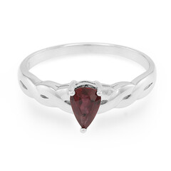 Anillo en plata con Rubí de Malawi