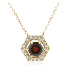 Collar en plata con Granate