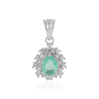 Colgante en plata con Esmeralda de Colombia