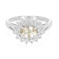 Anillo en plata con Ametrino caleidoscopio