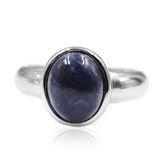 Anillo en plata con Sodalita