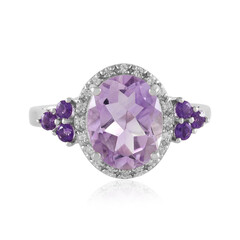 Anillo en plata con Amatista Rosa de Francia