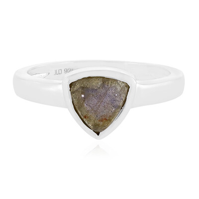 Anillo en plata con Labradorita