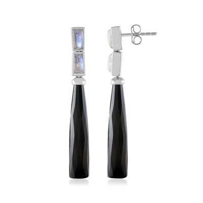 Pendientes en plata con Ónix negro (KM by Juwelo)