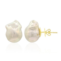 Pendientes en oro con Perla Freshwater (TPC)