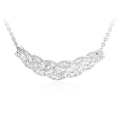 Collar en plata con Topacio blanco