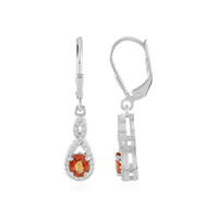 Pendientes en plata con Zafiro Crepúsculo