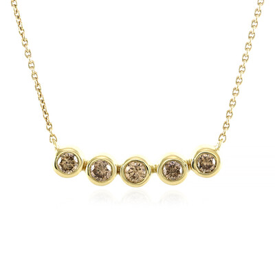 Collar en oro con Diamante champán PK