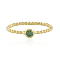 Anillo en oro con Diamante verde