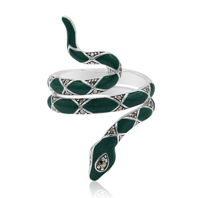 Anillo en plata con Marcasita
