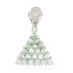 Colgante en plata con Turmalina cuprífera