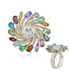 Anillo en plata con Cuarzo blanco (Gems en Vogue)