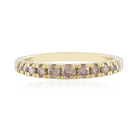 Anillo en oro con Diamante champán SI1