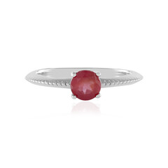 Anillo en plata con Rubí de Madagascar
