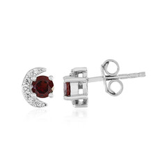 Pendientes en plata con Granate de Mozambique