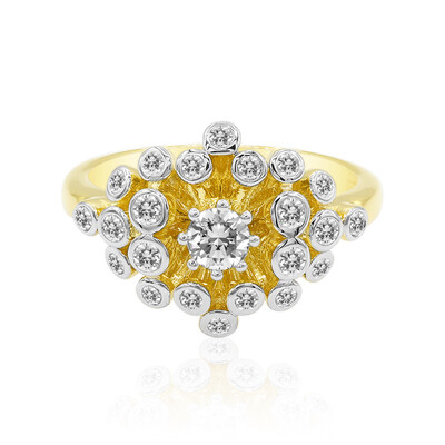 Anillo en oro con Diamante IF (D) (Annette)