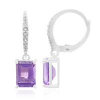 Pendientes en plata con Amatista
