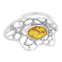 Anillo en plata con Ámbar