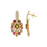 Pendientes en plata con Turmalina