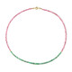 Collar en plata con Turmalina rosa de Nigeria