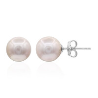 Pendientes en plata con Perla Ming púrpura (TPC)