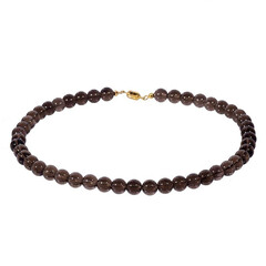 Collar en plata con Cuarzo ahumado