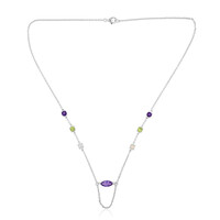 Collar en plata con Amatista de Zambia (de Melo)