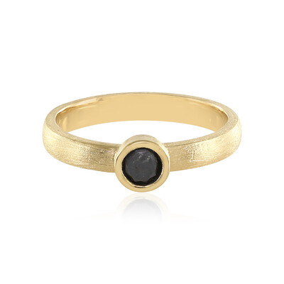Anillo en plata con Diamante negro