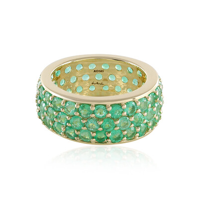 Anillo en oro con Esmeralda de Rusia (de Melo)