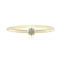 Anillo en oro con Diamante azul cielo SI1