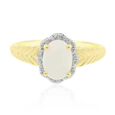 Anillo en oro con Ópalo Welo AAA (de Melo)