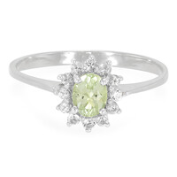 Anillo en plata con Ambligonita