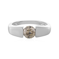 Anillo en oro con Diamante champán I2