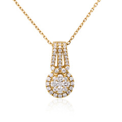 Collar en oro con Diamante limpio a lupa F (LUCENT DIAMONDS)