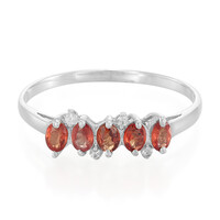 Anillo en plata con Rubí de Tanzania