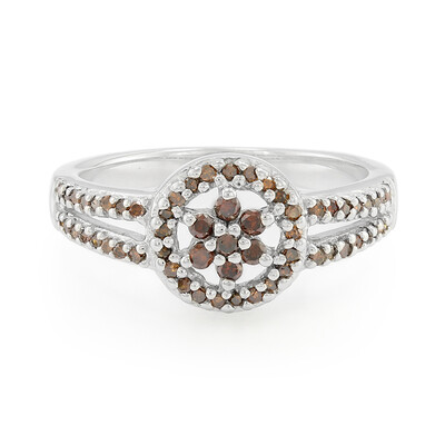 Anillo en plata con Diamante fantasía