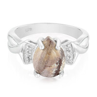 Anillo en plata con Jaspe Sonoran dendritas