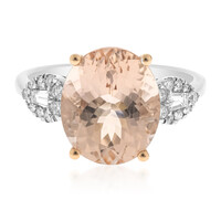 Anillo en oro con Morganita AAA (AMAYANI)