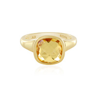 Anillo en plata con Citrino