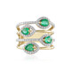 Anillo en oro con Esmeralda de Zambia (SUHANA)