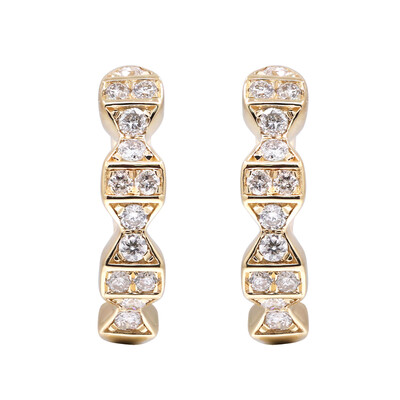 Pendientes en oro con Diamante I1 (H)  (CIRARI)