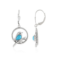 Pendientes en plata con Turquesa bella durmiente (Desert Chic)