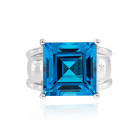 Anillo en plata con Topacio de Marambaia