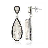 Pendientes en plata con Cuarzo blanco
