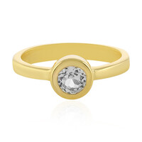 Anillo en plata con Topacio blanco
