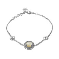 Brazalete en plata con Concha de Abalone