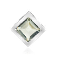 Colgante en plata con Amatista verde