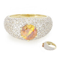 Anillo en oro con Esfalerita